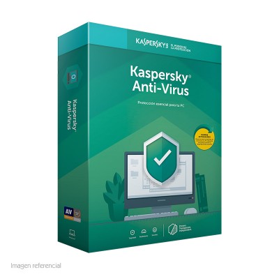 Software Kaspersky, 1 PC, Licencia 1 año (2x1), Presentación en caja.