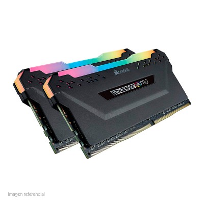 Kit Memoria Corsair Vengeance RGB, 16GB (2 x 8GB), DDR4, 3000 MHz, CL-15