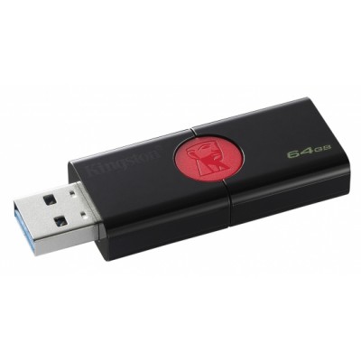 Memoria Flash USB Kingston DataTraveler DT106, 64GB, USB 3.0, presentación en colgador