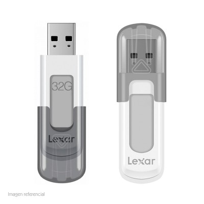 Memoria USB Flash Lexar Jumpdrive V100, 32GB, USB 3.0, presentación en colgador.