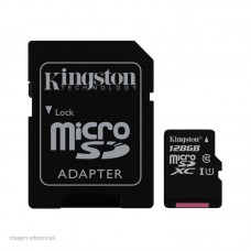 Memoria micro-SD Kingston Canvas Select, 128GB, UHS-I, con Adaptador SD