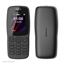Teléfono celular básico Nokia 106, 1.8", GSM, Radio FM, Desbloqueado.