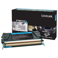 Toner Lexmark X748 Cyan - Alto Rendimiento, X748de
