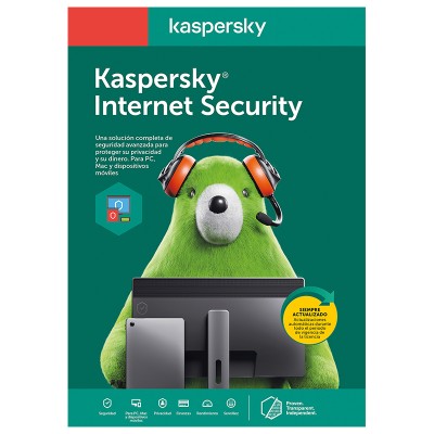 Software Kaspersky Internet Security Multidispositivo, 3 Dispositivos, 2 años, Licenciamiento Virtual - ESD