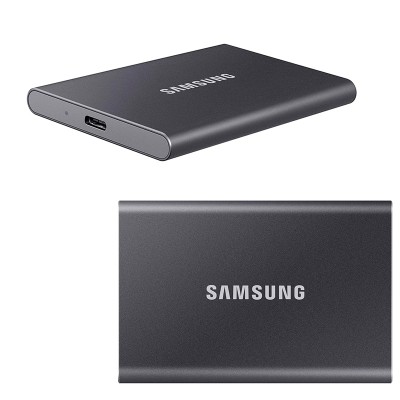 SSD externo portatil Samsung T7, 1TB, USB 3.2 Tipo-C.