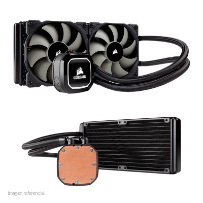 Sistema de enfriamiento Líquido Corsair Hydro Series H100X, para CPU de Intel / AMD.