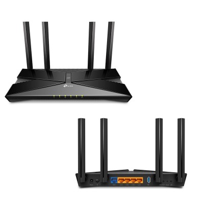 Router Ethernet Wireless TP-Link AX3000, Dual Band 2.4 GHz / 5 GHz