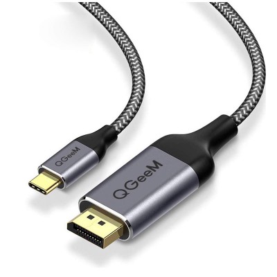 Cable Usb-c a Displayport QGeeM,  1.8m, 4K, Thunderbolt 3 