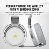 Auriculares Gaming Corsair VIRTUOSO RGB WIRELESS, micrófono, 3.5mm, USB, WHITE