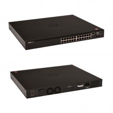 Switch Dell N2024P, L3, 24 RJ-45 GbE, 2 x SFP+, PoE, 2 puertos de apilamiento, 1U.