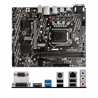 Motherboard MSI H410M-A PRO, LGA1200, DDR4, HDMI, DVI-D