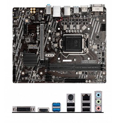 Motherboard MSI H410M-A PRO, LGA1200, DDR4, HDMI, DVI-D