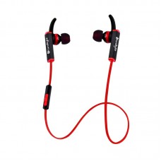 Audífonos deportivos inalámbricos Landbyte, Bluetooth, recargable, Negro / Rojo.