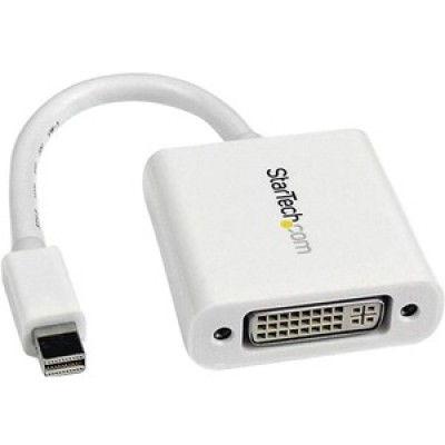 Adaptador Video Mini DisplayPort Mini DP a DVI-I - Conversor Pasivo - 1920x1200 - Blanco