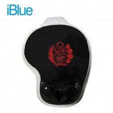 Pad Mouse Iblue C/descansador Black Escudo Red