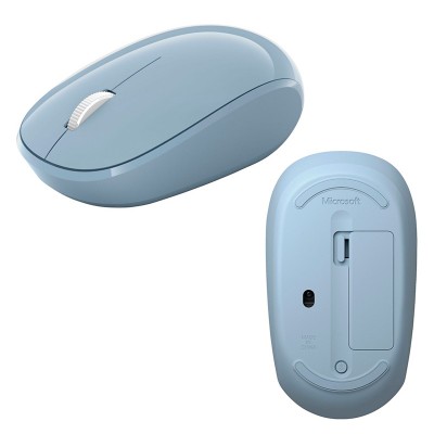 Mouse óptico Bluetooth Microsoft, 1000dpi, 2.4GHz, Azul Pastel.