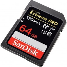 Memoria Sandisk Extreme Pro Sdhc 64Gb Cl10,U3 170 Mb Lectura /90Mb