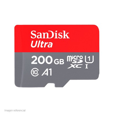 Memoria Flash microSDHC SanDisk Ultra, Class10, A1, 128GB. Sin Adaptador