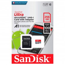 Tarjeta De Memoria De 256gb Sandisk Ultra® Micro Sdxc™ Uhs-i A1 Sdsquar-256g-gn6ma