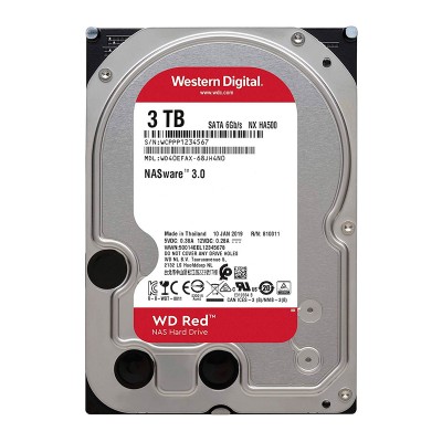 Disco duro Western Digital Red NAS WD30EFAX, 3TB, SATA 6.0 Gb/s, 5400 RPM, 3.5".