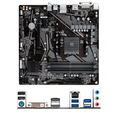 Motherboard Gigabyte A520M DS3H (rev. 1.0), AM4, DDR4, HDMI, DVI-D, DP, HD Audio.