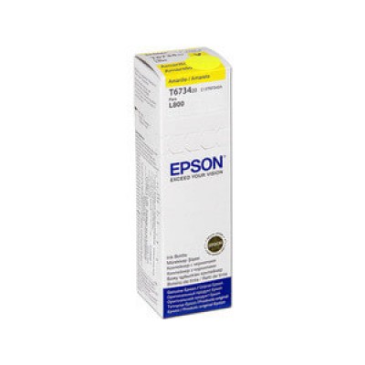 Botella de tinta EPSON 673 (T673420), color amarillo, contenido 70 ml