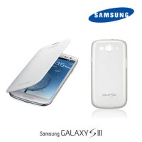 Flip Cover  White Samsung P/Galaxy Siii