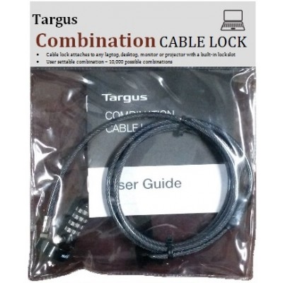 Cable De Seguridad Targus P/Notebook Combination Lock 