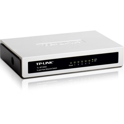 Switch TP-Link TL-SF1005D, 5 puertos RJ-45 10/100 Mbps, Auto MDI/MDIX.