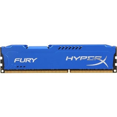 Memoria Kingston HyperX Fury Blue, 8GB, DDR3, 1600 MHz, CL10