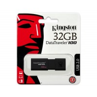 Memoria Flash USB Kingston DataTraveler 100 G3, 32GB, USB 3.0, presentación en colgador.