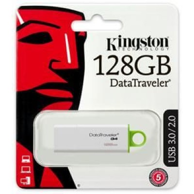 Memoria USB Flash Kingston DataTraveler G4, 128GB, USB 3.0/2.0